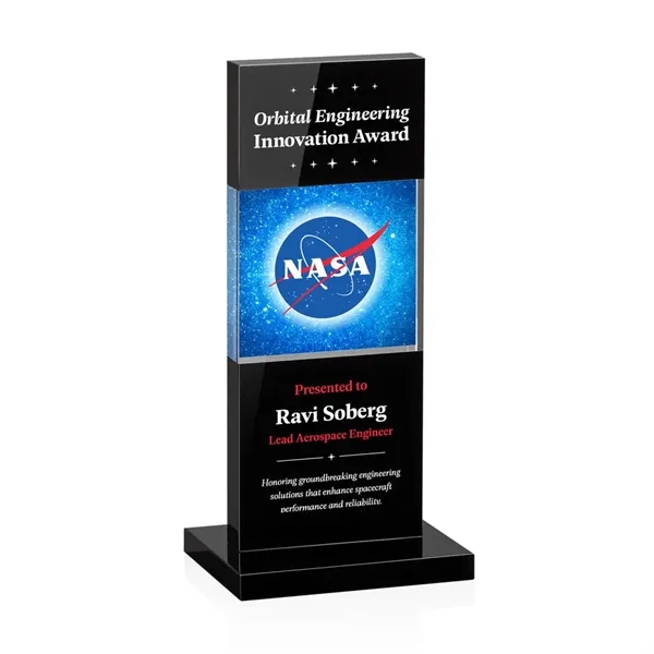 A sharply contrasting award, the Basilia intersects deep black or blue... from ASI 84592 St Regis Group / St Regis