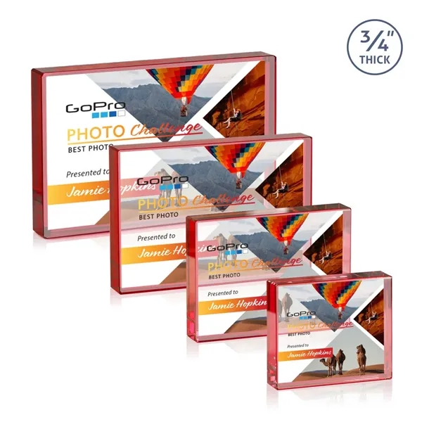 The expertly crafted VividPrint™ Verona is a Starfire crystal rectangle award... from ASI 84592 St Regis Group / St Regis