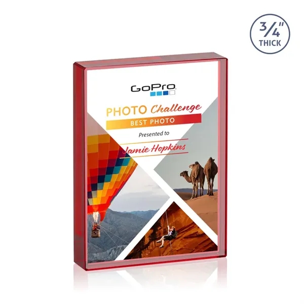 The expertly crafted VividPrint™ Verona is a Starfire crystal rectangle award... from ASI 84592 St Regis Group / St Regis