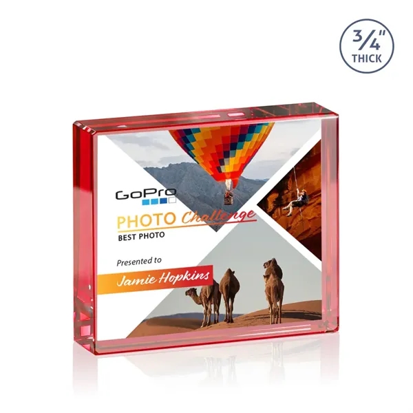 The expertly crafted VividPrint™ Verona is a Starfire crystal rectangle award... from ASI 84592 St Regis Group / St Regis