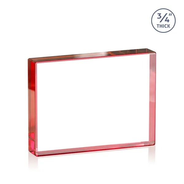 The expertly crafted VividPrint™ Verona is a Starfire crystal rectangle award... from ASI 84592 St Regis Group / St Regis