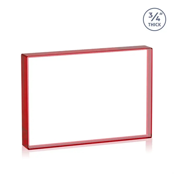 The expertly crafted VividPrint™ Verona is a Starfire crystal rectangle award... from ASI 84592 St Regis Group / St Regis