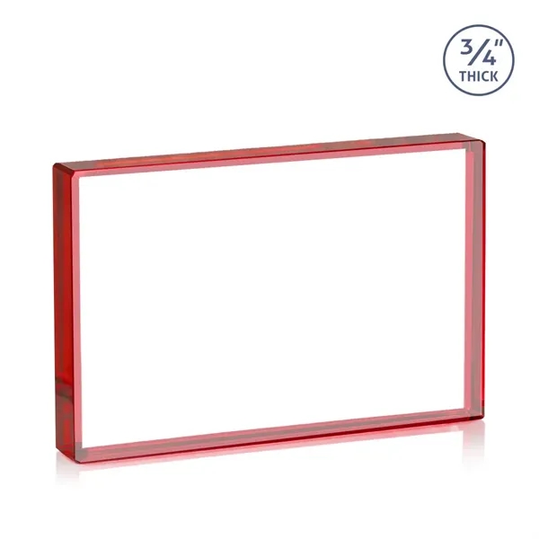 The expertly crafted VividPrint™ Verona is a Starfire crystal rectangle award... from ASI 84592 St Regis Group / St Regis