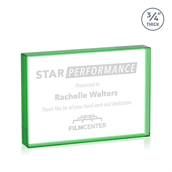 The expertly crafted Verona is a Starfire crystal rectangle award destined... from ASI 84592 St Regis Group / St Regis