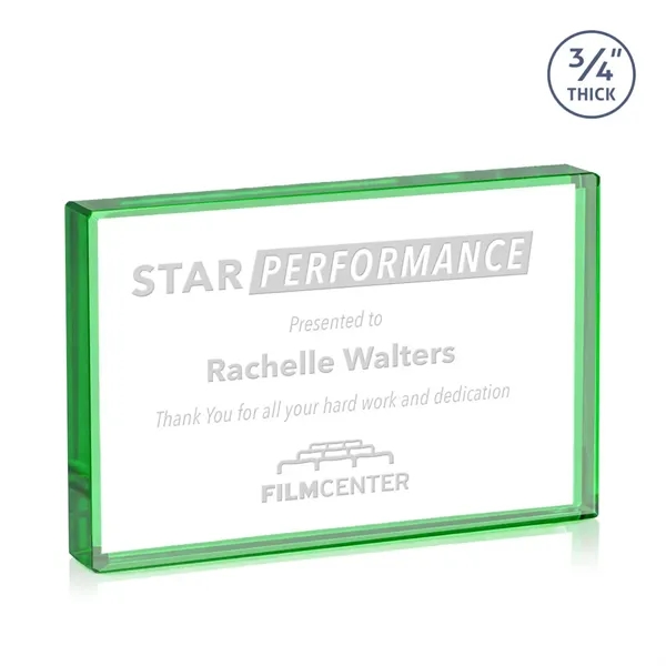 The expertly crafted Verona is a Starfire crystal rectangle award destined... from ASI 84592 St Regis Group / St Regis