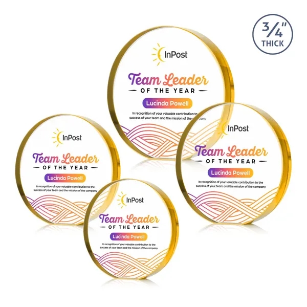 Item #AWARD DSV230-D Gainsborough Circle VividPrint™ Award - Gold