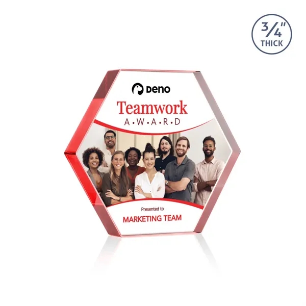 The Gilford Hexagon VividPrint™ Award is crafted from premium starfire crystal,... from ASI 84592 St Regis Group / St Regis