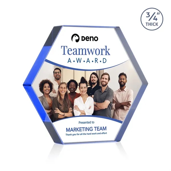 The Gilford Hexagon VividPrint™ Award is crafted from premium starfire crystal,... from ASI 84592 St Regis Group / St Regis