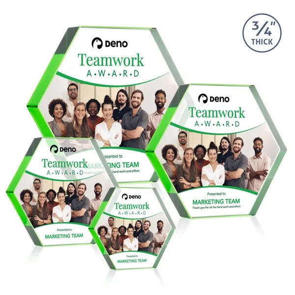 The Gilford Hexagon VividPrint™ Award is crafted from premium starfire crystal,... from ASI 84592 St Regis Group / St Regis