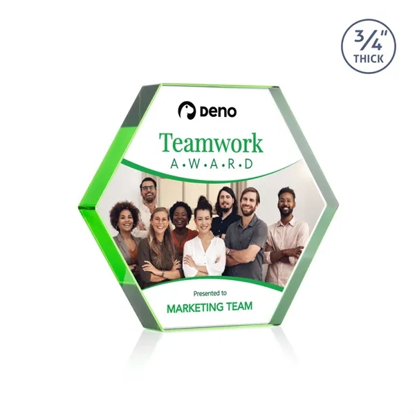 The Gilford Hexagon VividPrint™ Award is crafted from premium starfire crystal,... from ASI 84592 St Regis Group / St Regis