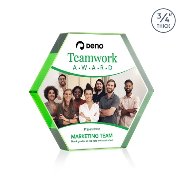 The Gilford Hexagon VividPrint™ Award is crafted from premium starfire crystal,... from ASI 84592 St Regis Group / St Regis