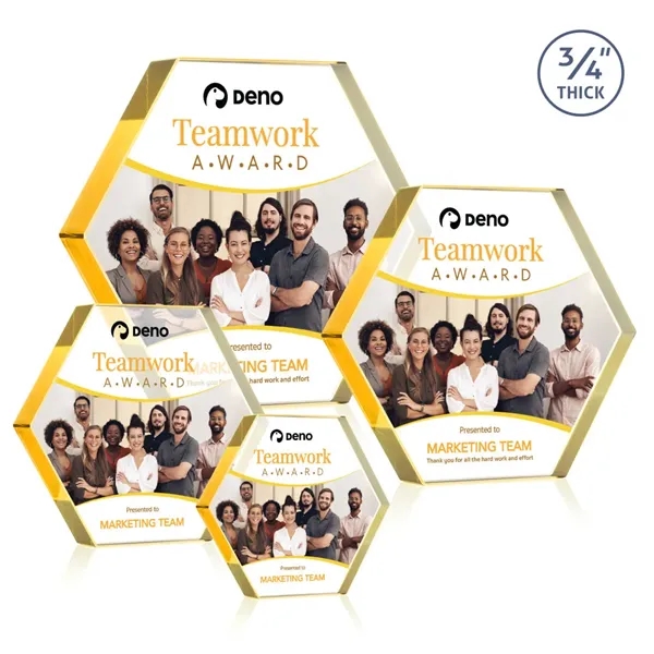 The Gilford Hexagon VividPrint™ Award is crafted from premium starfire crystal,... from ASI 84592 St Regis Group / St Regis