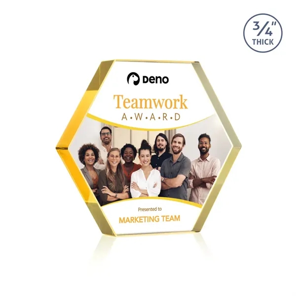 The Gilford Hexagon VividPrint™ Award is crafted from premium starfire crystal,... from ASI 84592 St Regis Group / St Regis