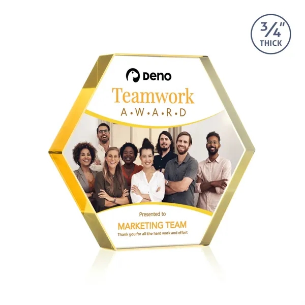 The Gilford Hexagon VividPrint™ Award is crafted from premium starfire crystal,... from ASI 84592 St Regis Group / St Regis