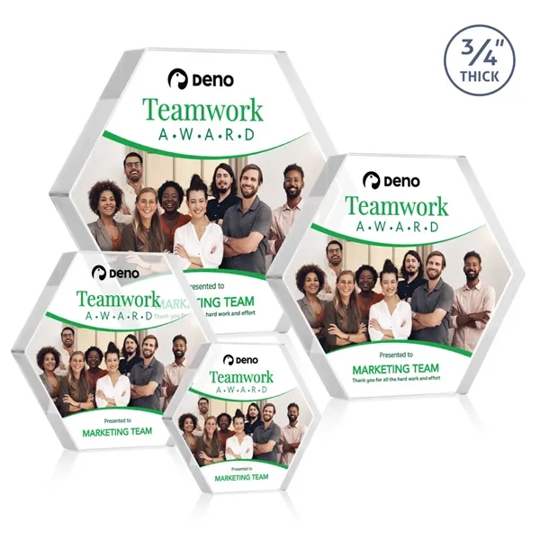 The Gilford Hexagon VividPrint™ Award is crafted from premium starfire crystal,... from ASI 84592 St Regis Group / St Regis