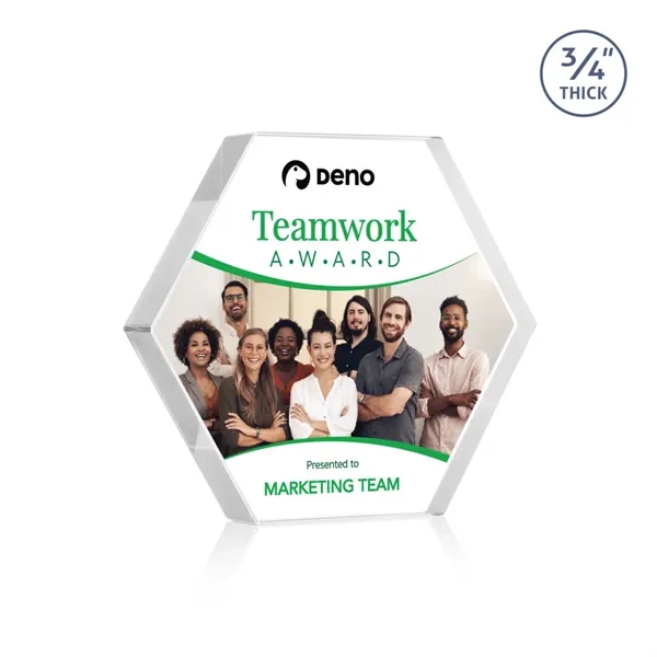 The Gilford Hexagon VividPrint™ Award is crafted from premium starfire crystal,... from ASI 84592 St Regis Group / St Regis