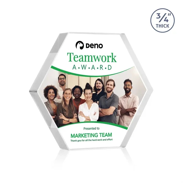 The Gilford Hexagon VividPrint™ Award is crafted from premium starfire crystal,... from ASI 84592 St Regis Group / St Regis