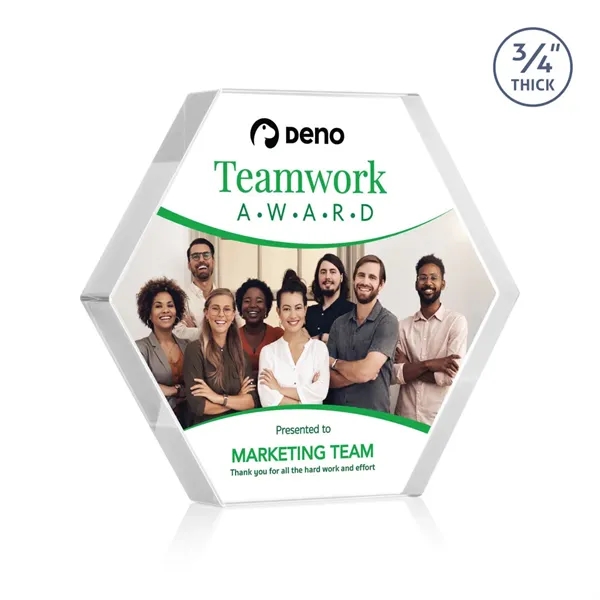 The Gilford Hexagon VividPrint™ Award is crafted from premium starfire crystal,... from ASI 84592 St Regis Group / St Regis