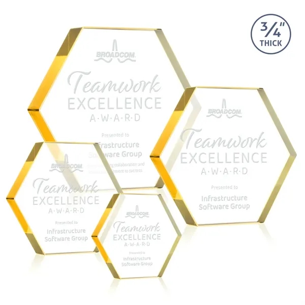 The Gilford Hexagon Award is crafted from premium starfire crystal, featuring... from ASI 84592 St Regis Group / St Regis