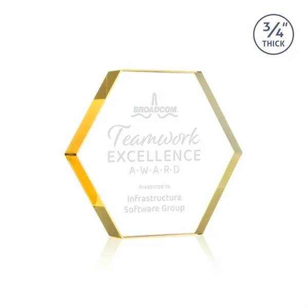 The Gilford Hexagon Award is crafted from premium starfire crystal, featuring... from ASI 84592 St Regis Group / St Regis