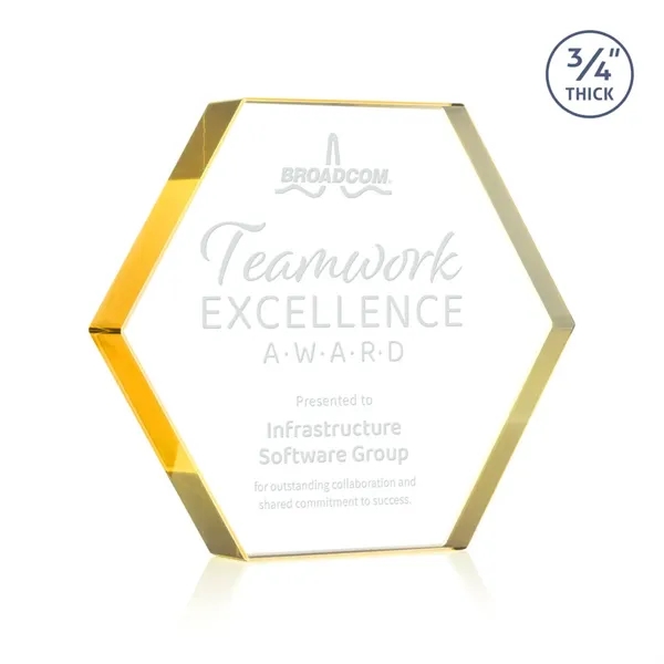 The Gilford Hexagon Award is crafted from premium starfire crystal, featuring... from ASI 84592 St Regis Group / St Regis