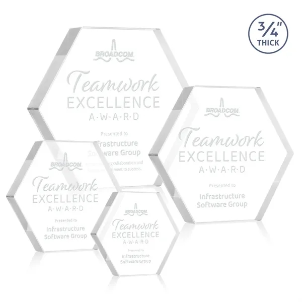 The Gilford Hexagon Award is crafted from premium starfire crystal, featuring... from ASI 84592 St Regis Group / St Regis