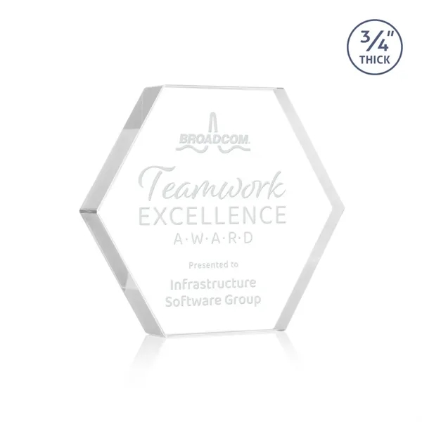 The Gilford Hexagon Award is crafted from premium starfire crystal, featuring... from ASI 84592 St Regis Group / St Regis
