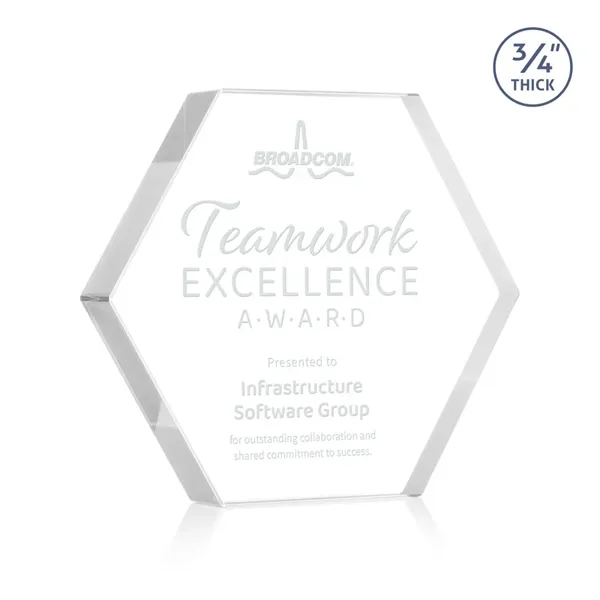 The Gilford Hexagon Award is crafted from premium starfire crystal, featuring... from ASI 84592 St Regis Group / St Regis