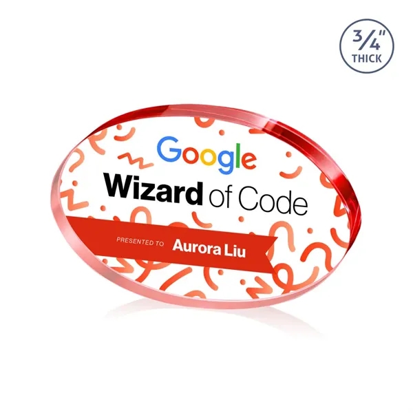 The Baldus Oval VividPrint™ Award is crafted from premium starfire crystal,... from ASI 84592 St Regis Group / St Regis