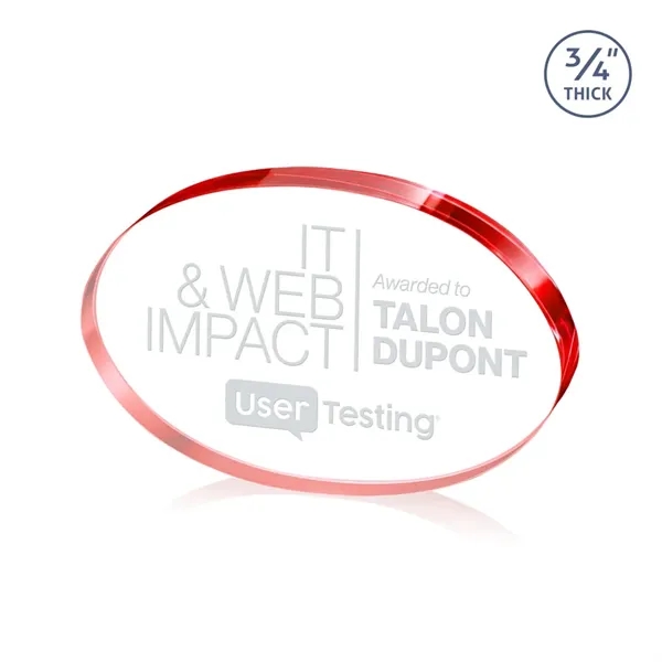 The Baldus Oval Award is crafted from premium starfire crystal, featuring... from ASI 84592 St Regis Group / St Regis