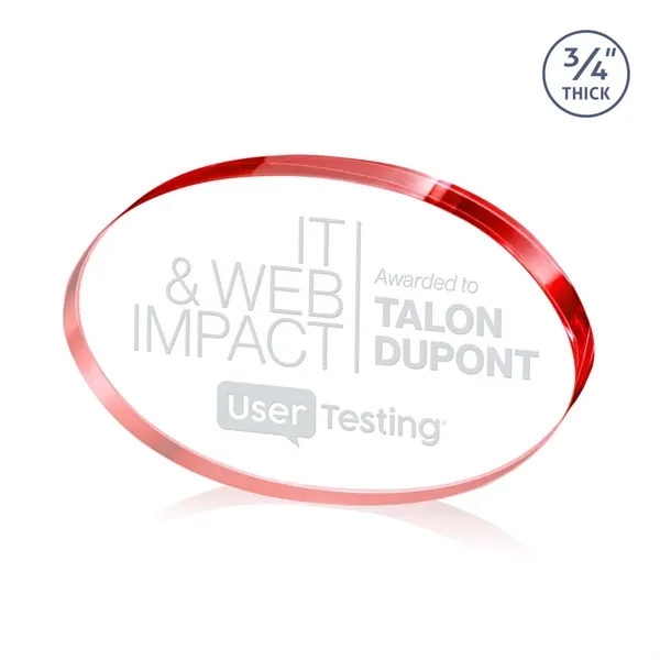 The Baldus Oval Award is crafted from premium starfire crystal, featuring... from ASI 84592 St Regis Group / St Regis