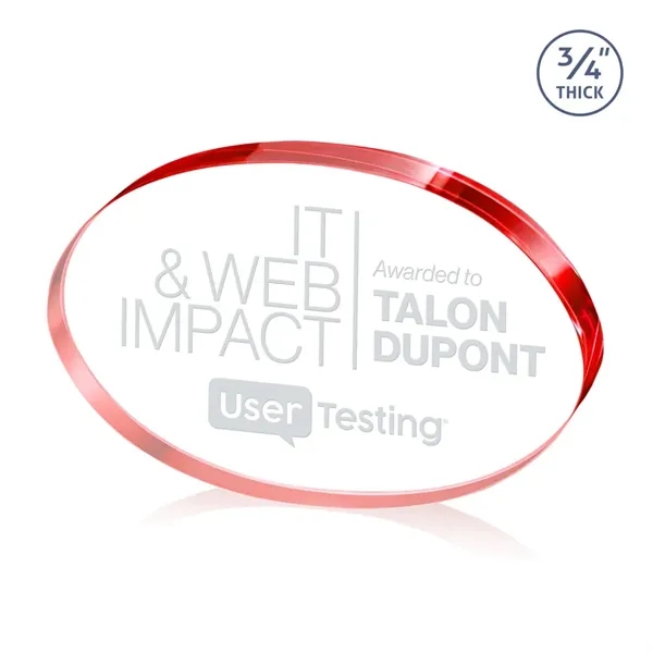 The Baldus Oval Award is crafted from premium starfire crystal, featuring... from ASI 84592 St Regis Group / St Regis