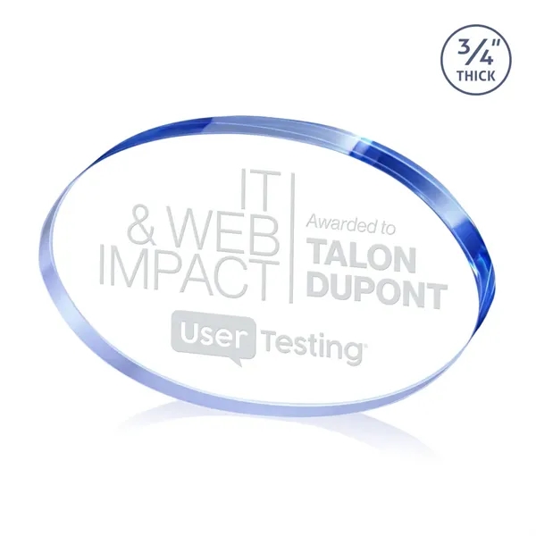 The Baldus Oval Award is crafted from premium starfire crystal, featuring... from ASI 84592 St Regis Group / St Regis