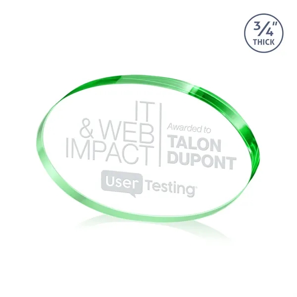 The Baldus Oval Award is crafted from premium starfire crystal, featuring... from ASI 84592 St Regis Group / St Regis