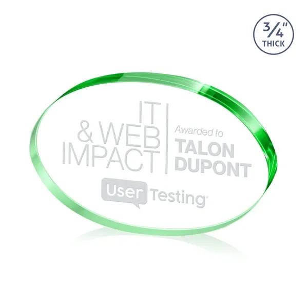 The Baldus Oval Award is crafted from premium starfire crystal, featuring... from ASI 84592 St Regis Group / St Regis