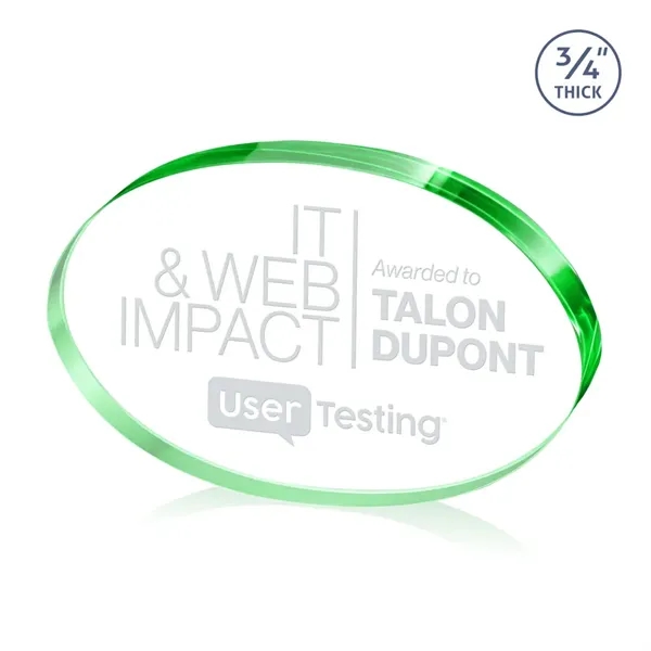 The Baldus Oval Award is crafted from premium starfire crystal, featuring... from ASI 84592 St Regis Group / St Regis