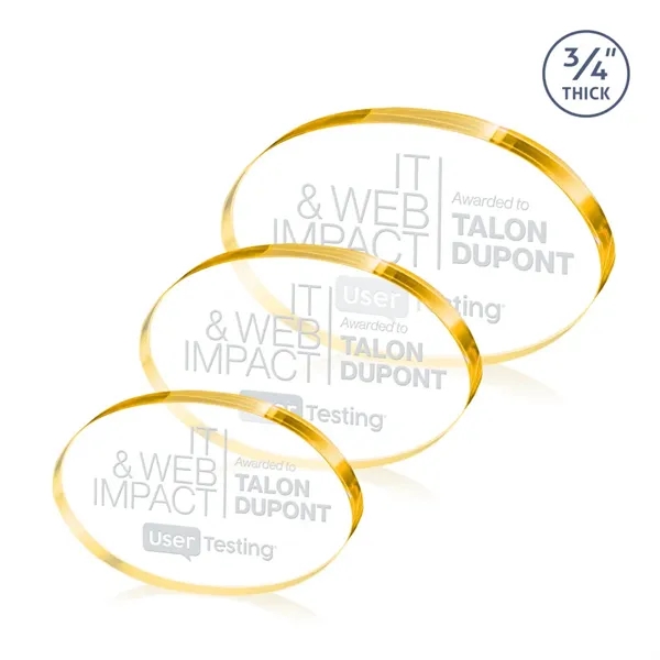 The Baldus Oval Award is crafted from premium starfire crystal, featuring... from ASI 84592 St Regis Group / St Regis