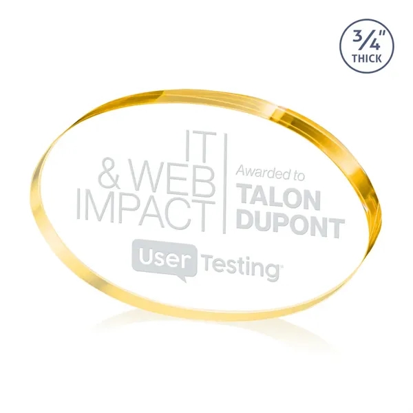 The Baldus Oval Award is crafted from premium starfire crystal, featuring... from ASI 84592 St Regis Group / St Regis