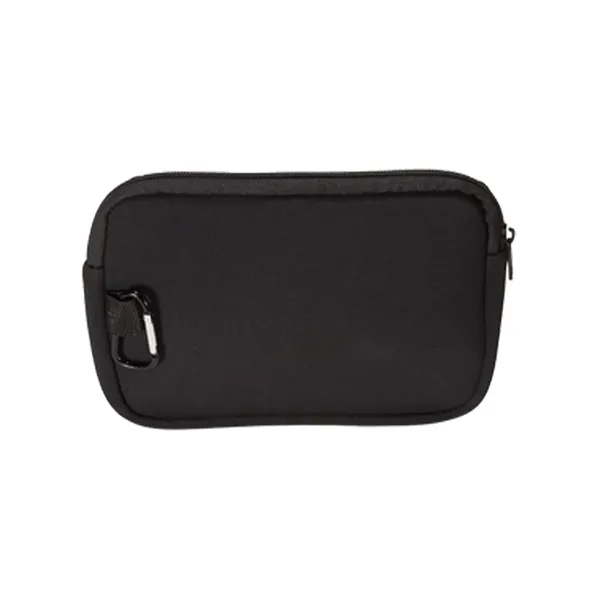 Neoprene accessory pouch with zippered closure and carabiner.... from ASI 79530 Prime Line