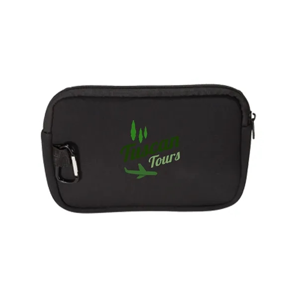 Neoprene accessory pouch with zippered closure and carabiner.... from ASI 79530 Prime Line