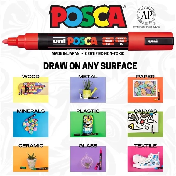 POSCA 4 Piece Standard Marker Set with Bag... from ASI 89320 Starline USA Inc