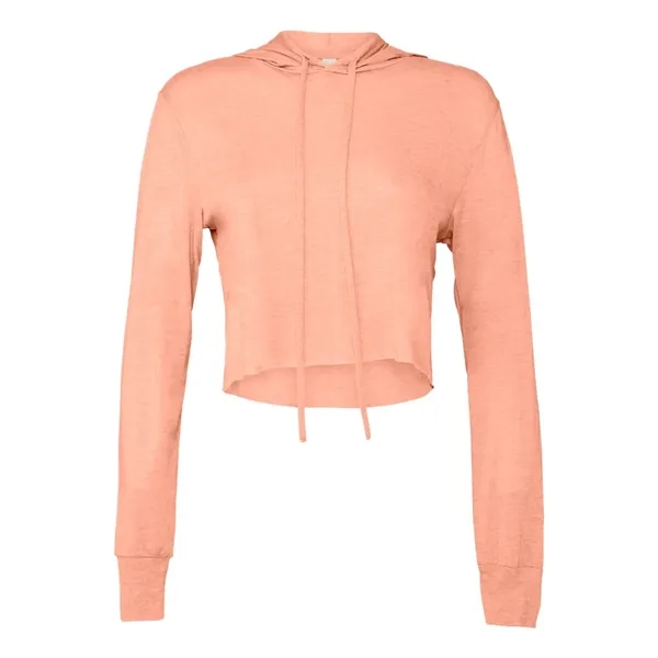 Triblend Women's Cropped Long Sleeve Hooded Tee... from ASI 84358 S&S Activewear
