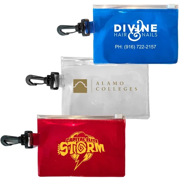 This is a translucent Zip Carabiner pouch.... from ASI 83770 Royal Industries / The Royal Line