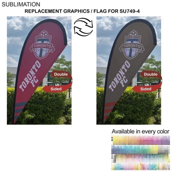 Replacement Flag For 7.5' Small Tear Drop Flag... from ASI 53509 FIEL-Fairdeal Import & Export