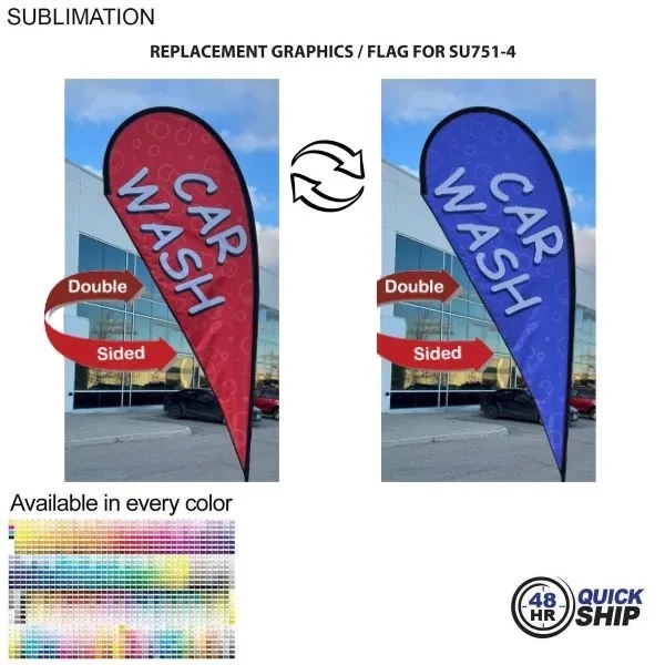 Flag For 12' Medium Tear Drop Flag Kit... from ASI 53509 FIEL-Fairdeal Import & Export