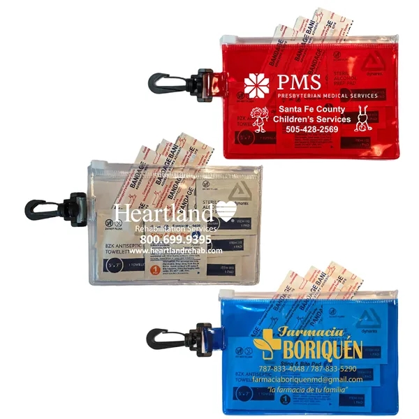 This Zip Carabiner First Aid Kit pouch.... from ASI 83770 Royal Industries / The Royal Line