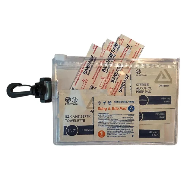 This Zip Carabiner First Aid Kit pouch.... from ASI 83770 Royal Industries / The Royal Line