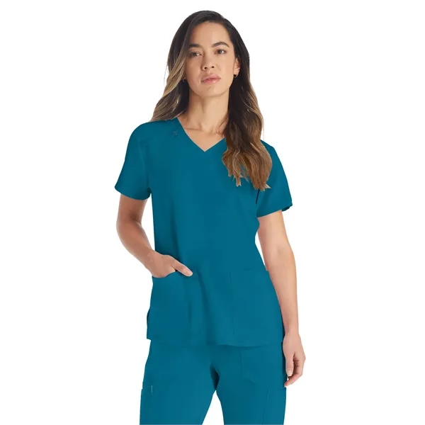 Dickies EDS Essentials Women's V-Neck Top... from ASI 86018 Scrub Authority
