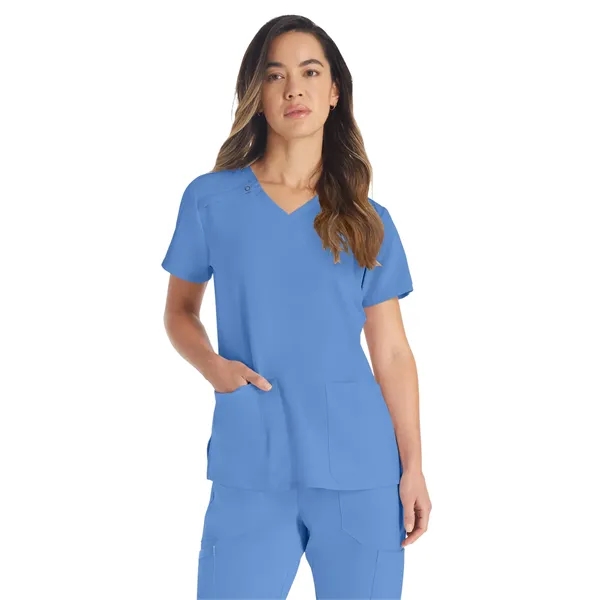 Dickies EDS Essentials Women's V-Neck Top... from ASI 86018 Scrub Authority