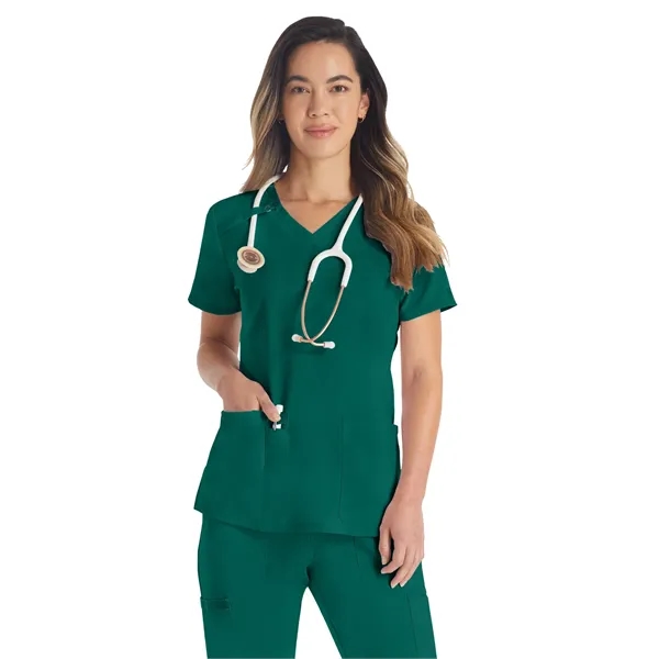 Dickies EDS Essentials Women's V-Neck Top... from ASI 86018 Scrub Authority